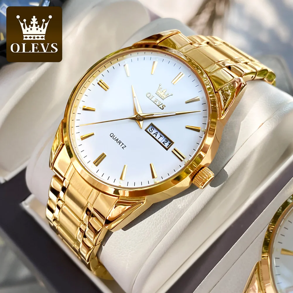 OLEVS 6898 Men's Classic Watch Men's Business Casual Chronograph OEM Logo Watch Quartz WristWatch OLEVS 6898 Men's Classic Watch Men's Business Casual Chronograph OEM Logo Watch Quartz WristWatch