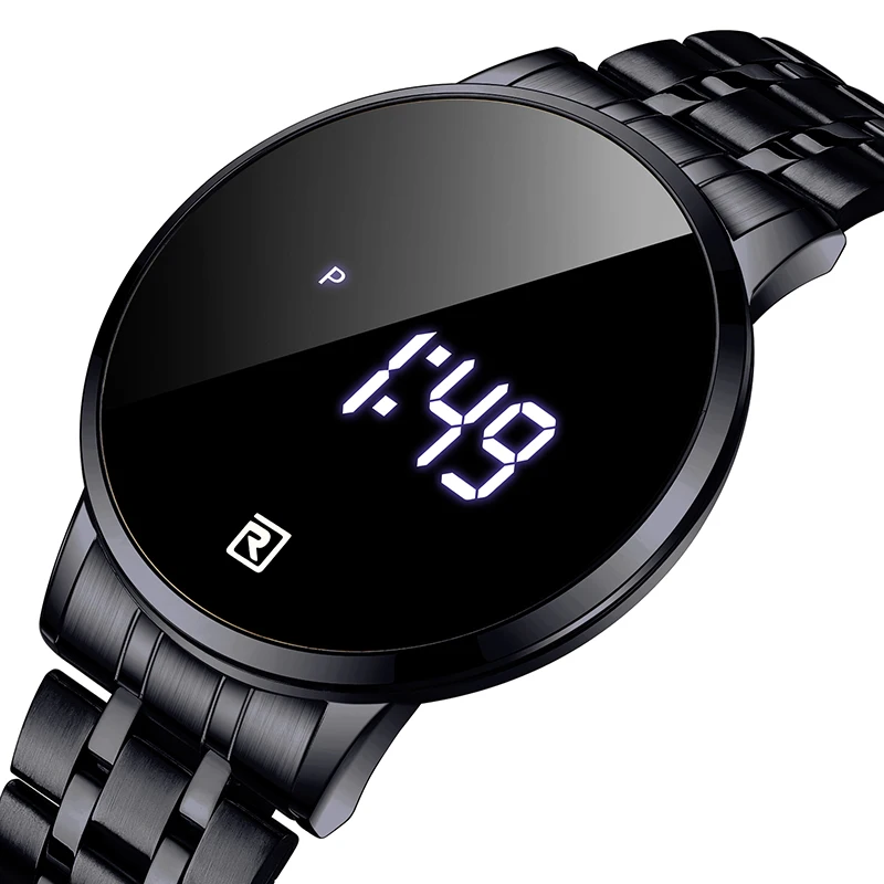 Reward Best quality Stylish LED digital watches China manufacture wholesale Alloy led watch touch screen montre pour homme
