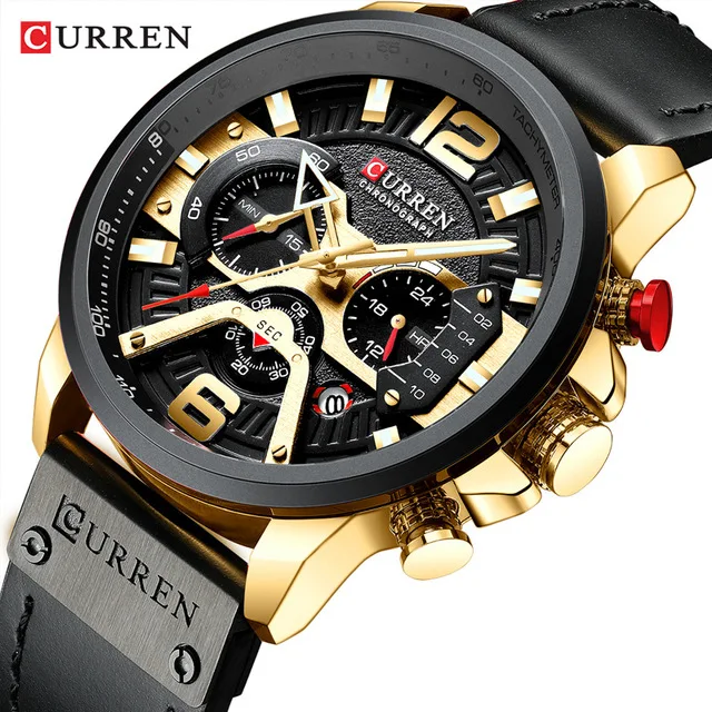 Curren 8329 Factory AliExpress  Men Hot Sale Watches Men Wrist New Quartz Watch Wristwatches Sales Man Wrist Watch Digital Clock