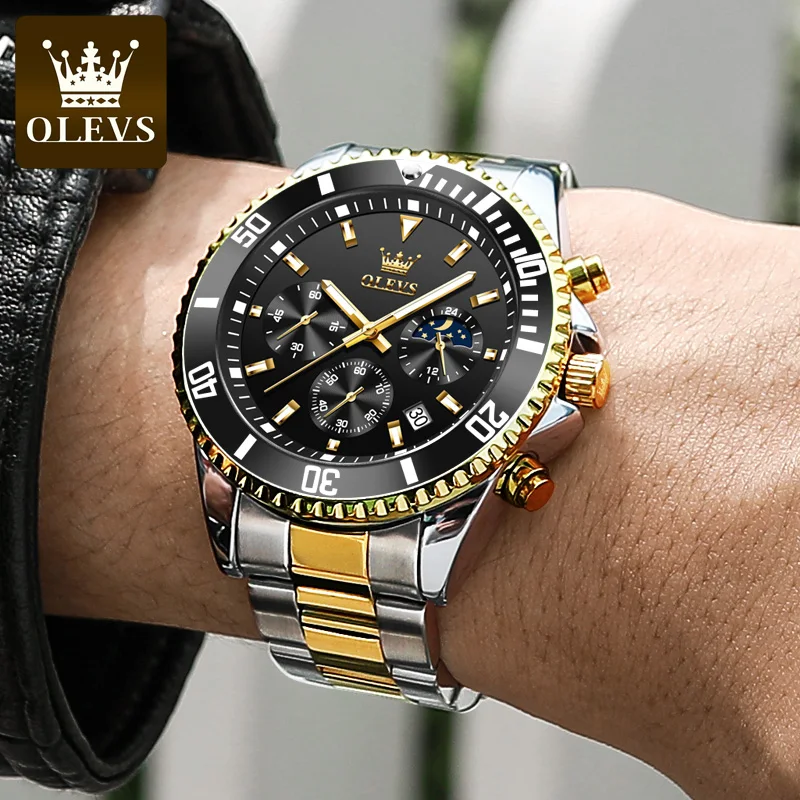 OLEVS 2870 OEM Luxury Mens Watches Sports Chronograph Waterproof Analog Date Quartz Men wristwatch OLEVS 2870 OEM Luxury Mens Watches Sports Chronograph Waterproof Analog Date Quartz Men wristwatch