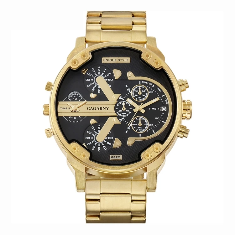 Hot Sale Watch Producer Case Business Strap Bracelet Stainless Steel Quartz Chronograph Watch Men Wrist