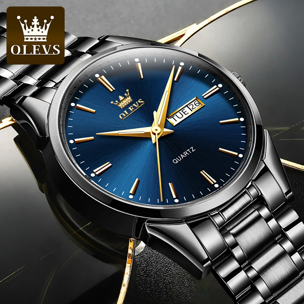 OLEVS  6898 Men's Classic Watch Men's Business Casual Chronograph OEM Logo Watch Quartz WristWatch