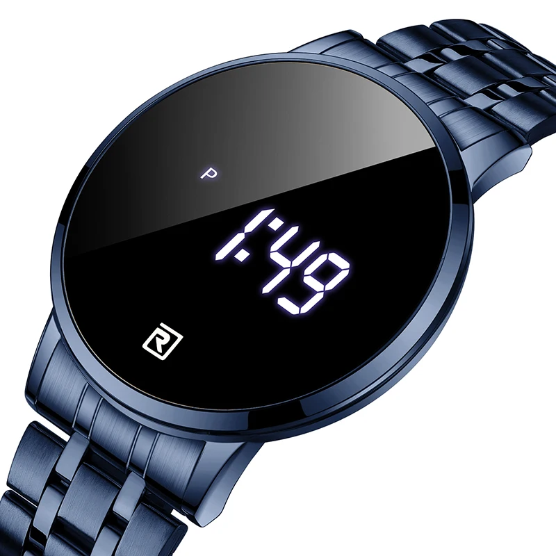 Reward Best quality Stylish LED digital watches China manufacture wholesale Alloy led watch touch screen montre pour homme
