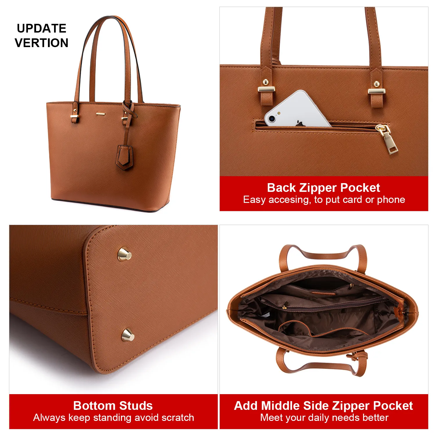 LOVEVOOK 2023 Designer PU Leather Ladies Shoulder Hand bag 3 pcs Luxury Purse and Handbags Set Large Cute Women Tote Bags LOVEVOOK 2023 Designer PU Leather Ladies Shoulder Hand bag 3 pcs Luxury Purse and Handbags Set Large Cute Women Tote Bags