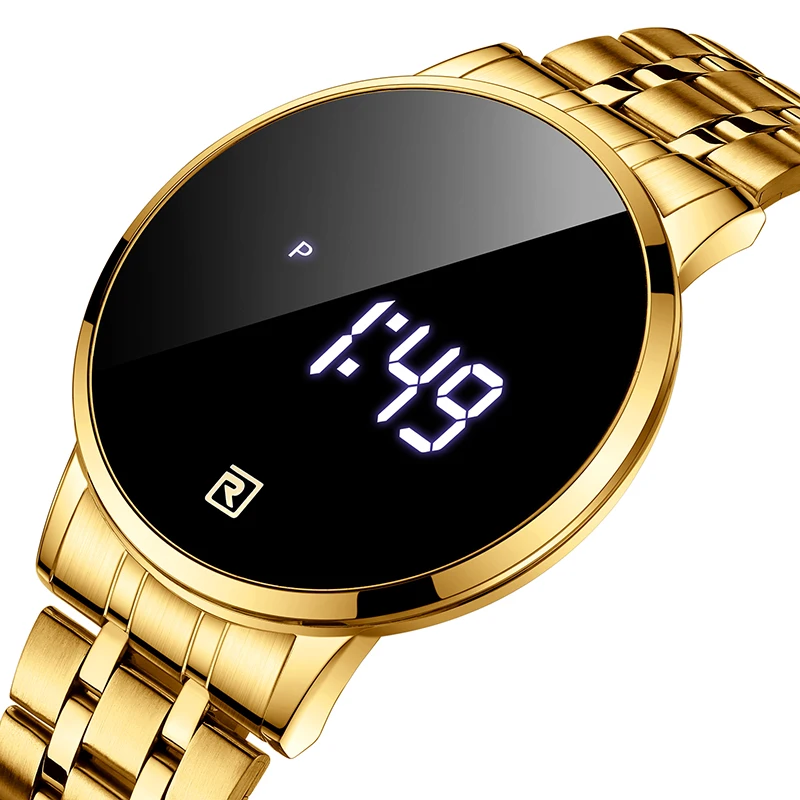 Reward Best quality Stylish LED digital watches China manufacture wholesale Alloy led watch touch screen montre pour homme