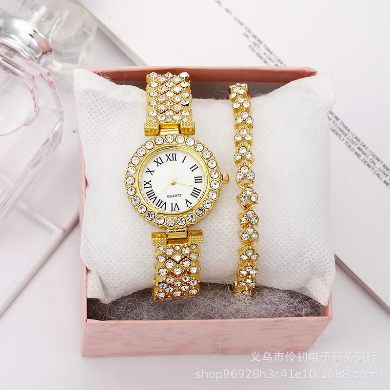 Fashion Simple Ladies Bracelet Watch Gift Set Luxury Diamond Quartz Watch Women Relojes De Mujer Fashion Simple Ladies Bracelet Watch Gift Set Luxury Diamond Quartz Watch Women Relojes De Mujer