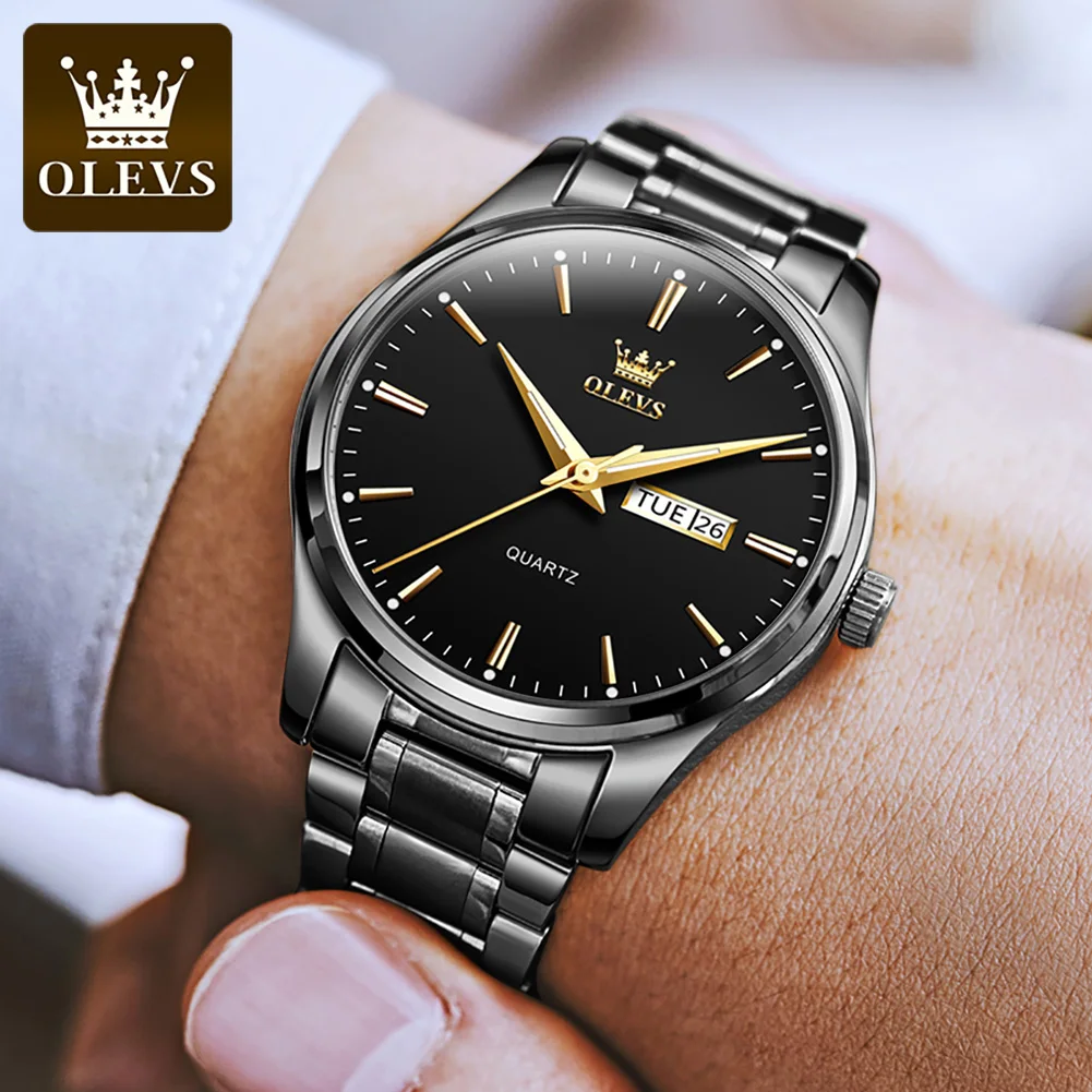OLEVS 6898 Men's Classic Watch Men's Business Casual Chronograph OEM Logo Watch Quartz WristWatch OLEVS 6898 Men's Classic Watch Men's Business Casual Chronograph OEM Logo Watch Quartz WristWatch