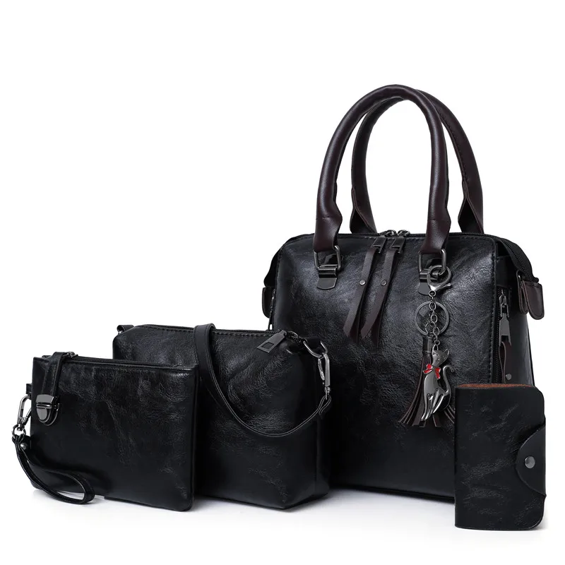 Hot Selling Luxury Women Bag Handbags PU Leather Handbag Lady 4 Pieces One Set Shoulder Bags Designer Tote Bag Hot Selling Luxury Women Bag Handbags PU Leather Handbag Lady 4 Pieces One Set Shoulder Bags Designer Tote Bag