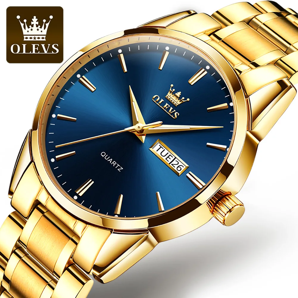 OLEVS 6898 Men's Classic Watch Men's Business Casual Chronograph OEM Logo Watch Quartz WristWatch OLEVS 6898 Men's Classic Watch Men's Business Casual Chronograph OEM Logo Watch Quartz WristWatch