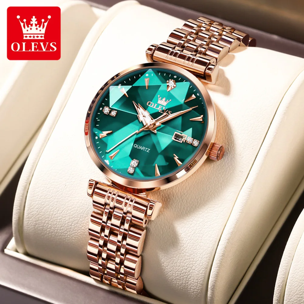 OLEVS 5536 Watch For Women Luxury Jewelry Design Rose Gold Steel Quartz Watches Waterproof Fashion Brand Ladies Watches OLEVS 5536 Watch For Women Luxury Jewelry Design Rose Gold Steel Quartz Watches Waterproof Fashion Brand Ladies Watches