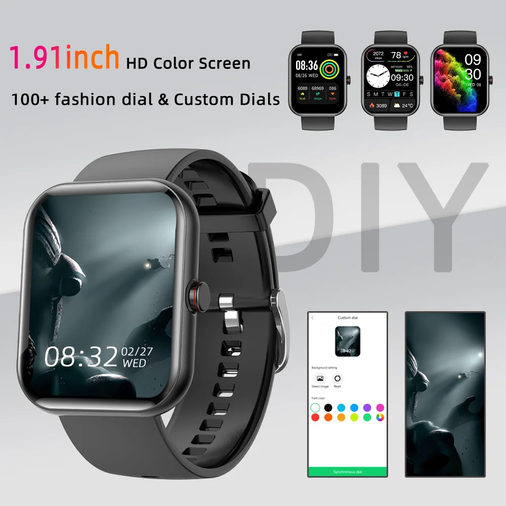 SENBONO 2023 big screen Smart Watch A221 BT Call 1.91inch AI Voice Sport Watch Fitness Tracker Waterproof Women Smartwatch Men