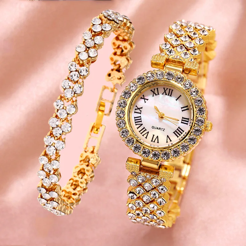 Fashion Simple Ladies Bracelet Watch Gift Set Luxury Diamond Quartz Watch Women Relojes De Mujer Fashion Simple Ladies Bracelet Watch Gift Set Luxury Diamond Quartz Watch Women Relojes De Mujer