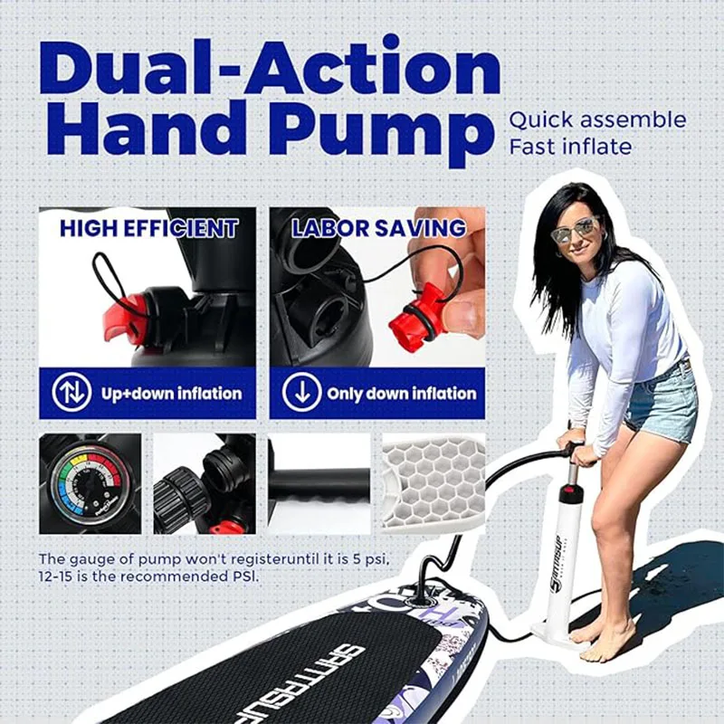 Stand Up Paddle Board with Inflatable SUP Accessories, Durable, Lightweight, Wide Stable Design, Non-Slip Comfort Deck