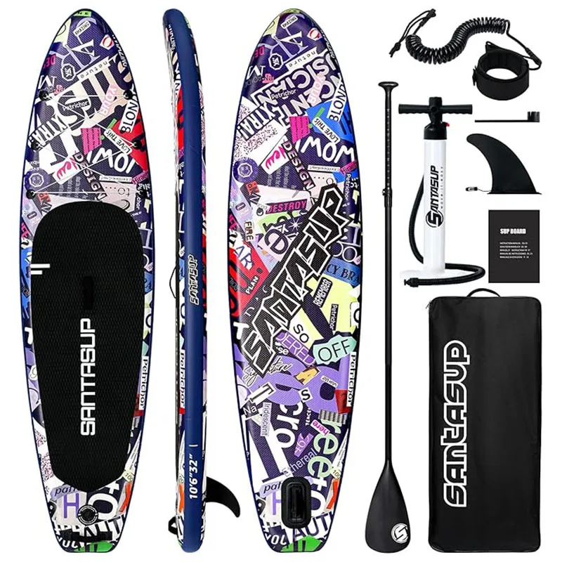 Stand Up Paddle Board with Inflatable SUP Accessories, Durable, Lightweight, Wide Stable Design, Non-Slip Comfort Deck