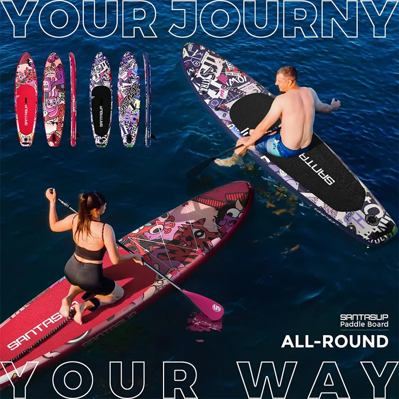 Stand Up Paddle Board with Inflatable SUP Accessories, Durable, Lightweight, Wide Stable Design, Non-Slip Comfort Deck