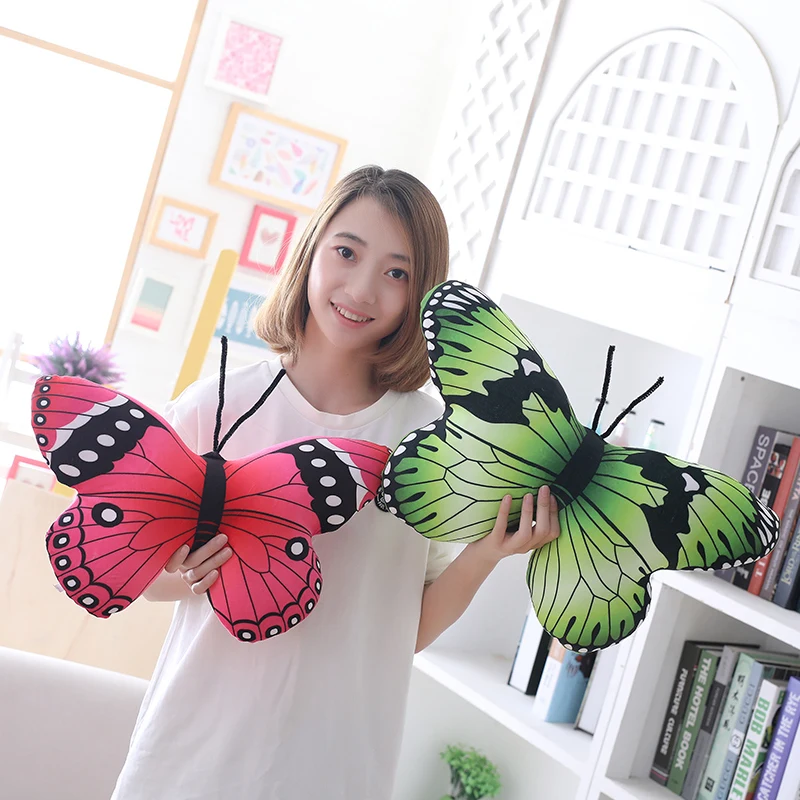 Simulation Soft Butterfly Plush Pillow Toy Stuffed Animals Butterfly Plush Kids Toys Cushion Home Decoration Girl Birthday Gifts Simulation Soft Butterfly Plush Pillow Toy Stuffed Animals Butterfly Plush Kids Toys Cushion Home Decoration Girl Birthday Gifts