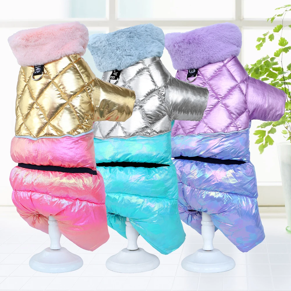 Winter Dog Jumpsuit Waterproof Clothes Snowsuit for Dogs Thick Warm Pet Clothing Downjacket Coat With Fur Collar Chihuahua Pug Winter Dog Jumpsuit Waterproof Clothes Snowsuit for Dogs Thick Warm Pet Clothing Downjacket Coat With Fur Collar Chihuahua Pug