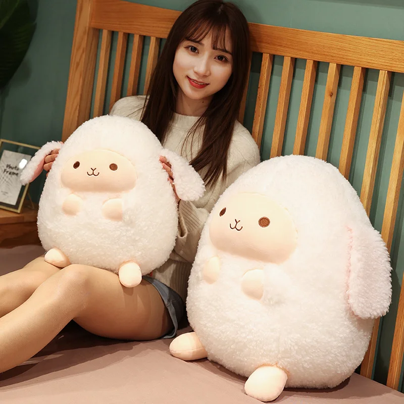 Stuffed Animal Pillow Cartoon Round Ball Sheep Plush Toy Lovely Kids Birthyday Gift Stuffed Animal Pillow Cartoon Round Ball Sheep Plush Toy Lovely Kids Birthyday Gift