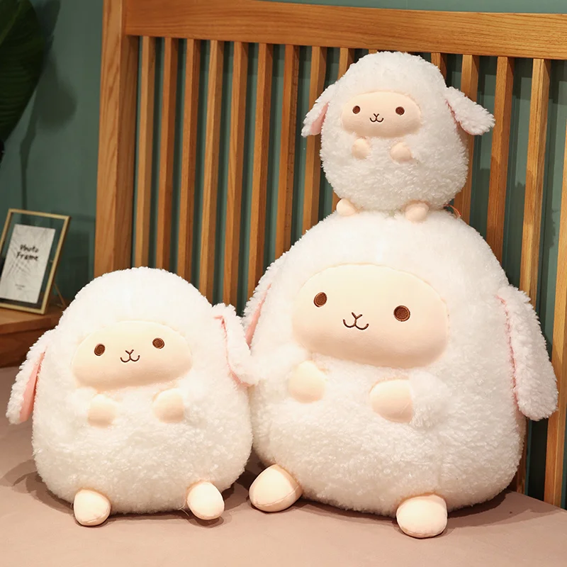 Stuffed Animal Pillow Cartoon Round Ball Sheep Plush Toy Lovely Kids Birthyday Gift Stuffed Animal Pillow Cartoon Round Ball Sheep Plush Toy Lovely Kids Birthyday Gift