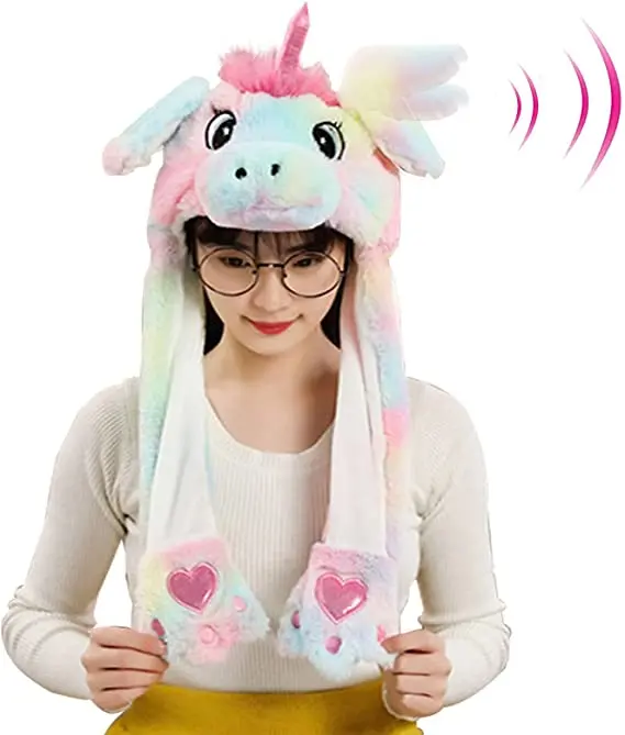 Cartoon Bunny Ear Move Hat Jumping up Toys Rabbit Girls Animal Plush Costume Cosplay Cap Kids Party for Adult Funny Anime Hat Cartoon Bunny Ear Move Hat Jumping up Toys Rabbit Girls Animal Plush Costume Cosplay Cap Kids Party for Adult Funny Anime Hat