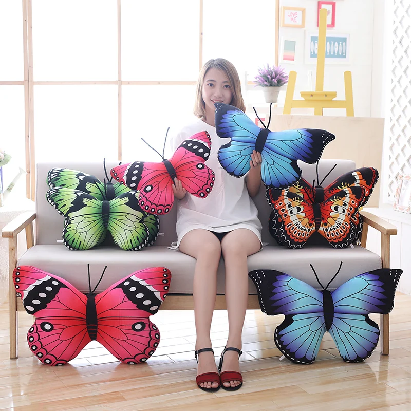 Simulation Soft Butterfly Plush Pillow Toy Stuffed Animals Butterfly Plush Kids Toys Cushion Home Decoration Girl Birthday Gifts Simulation Soft Butterfly Plush Pillow Toy Stuffed Animals Butterfly Plush Kids Toys Cushion Home Decoration Girl Birthday Gifts