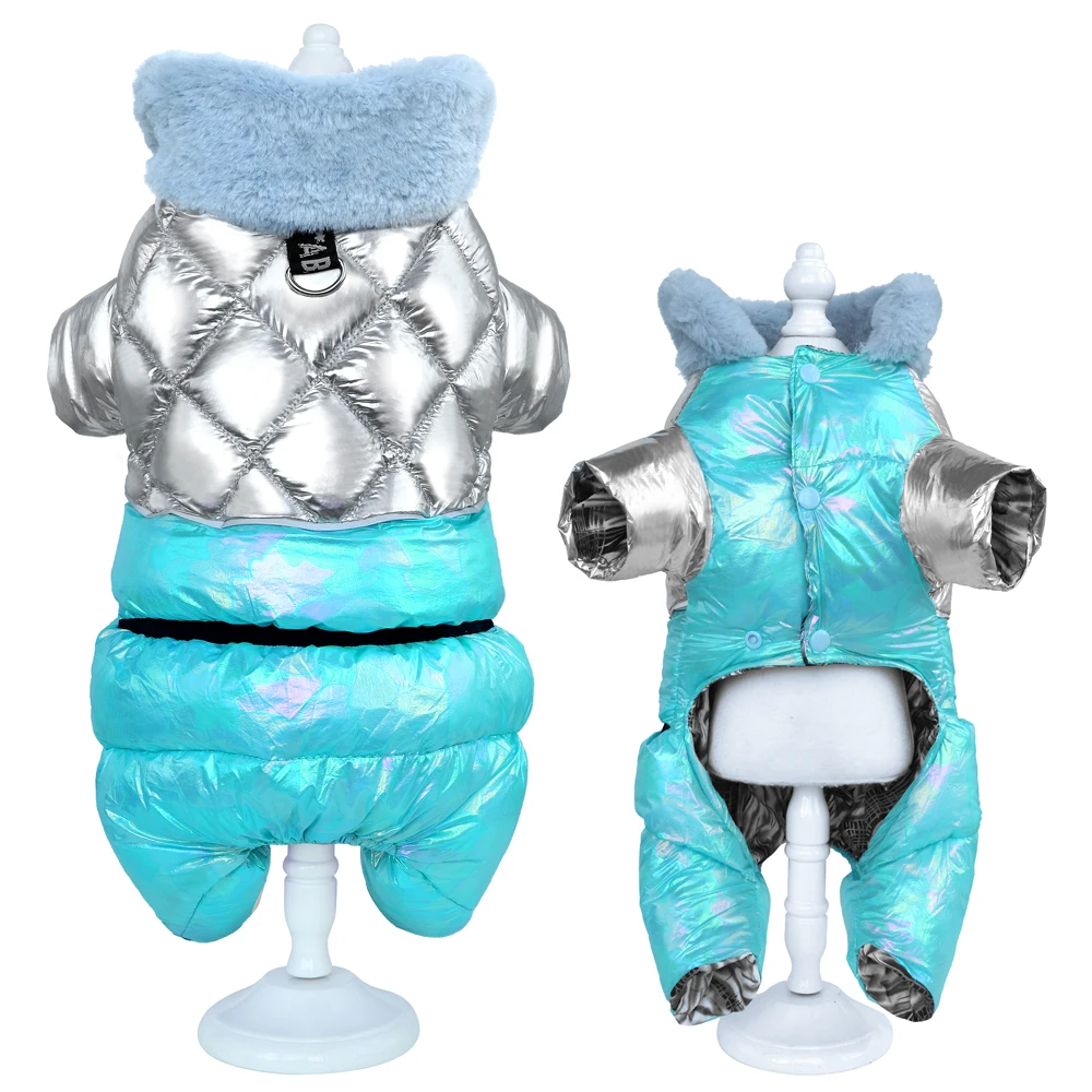 Winter Dog Jumpsuit Waterproof Clothes Snowsuit for Dogs Thick Warm Pet Clothing Downjacket Coat With Fur Collar Chihuahua Pug Winter Dog Jumpsuit Waterproof Clothes Snowsuit for Dogs Thick Warm Pet Clothing Downjacket Coat With Fur Collar Chihuahua Pug