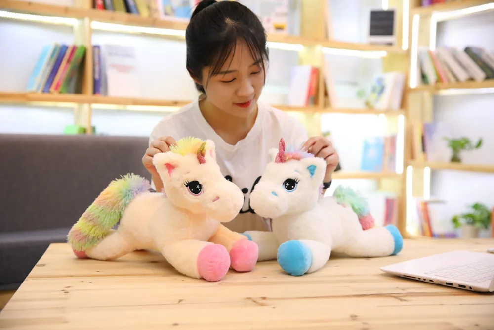 40cm 60cm 80cm Rainbow Unicorn Plush Toys Kawaii Kids Toys Stuffed Cartoon Animal Baby Doll Children Christmas Birthday Gift 40cm 60cm 80cm Rainbow Unicorn Plush Toys Kawaii Kids Toys Stuffed Cartoon Animal Baby Doll Children Christmas Birthday Gift
