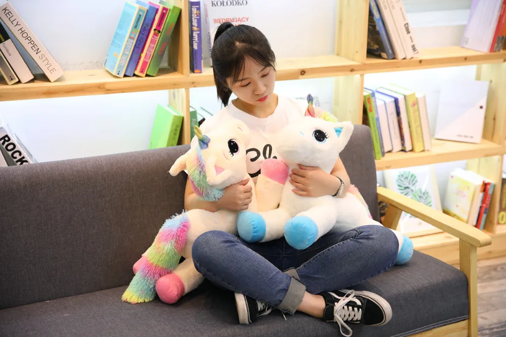 40cm 60cm 80cm Rainbow Unicorn Plush Toys Kawaii Kids Toys Stuffed Cartoon Animal Baby Doll Children Christmas Birthday Gift 40cm 60cm 80cm Rainbow Unicorn Plush Toys Kawaii Kids Toys Stuffed Cartoon Animal Baby Doll Children Christmas Birthday Gift