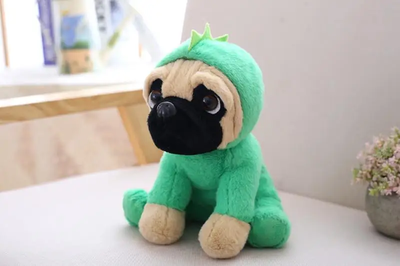 Stuffed Simulation Dogs Plush Sharpei Pug Lovely Puppy Pet Toy Plush Animal Toy Children Kids Birthday Christmas Gifts