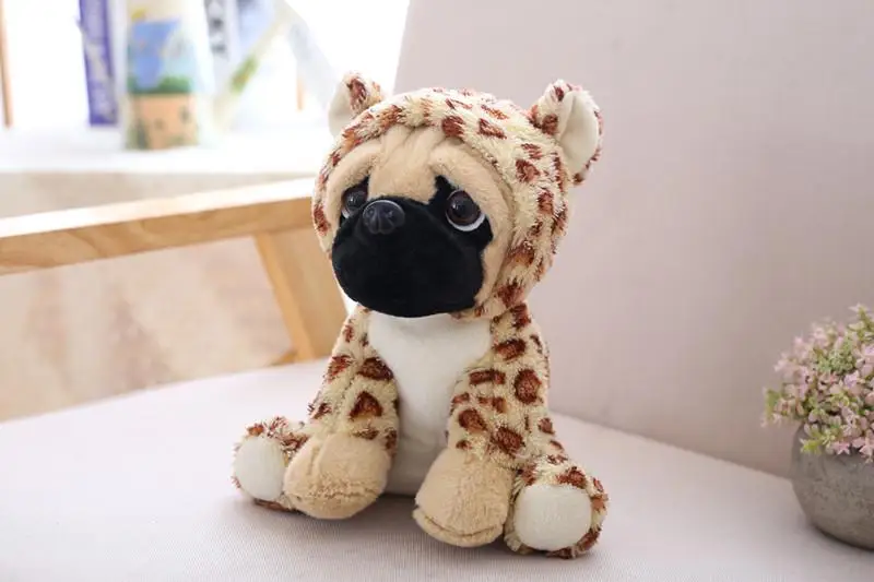 Stuffed Simulation Dogs Plush Sharpei Pug Lovely Puppy Pet Toy Plush Animal Toy Children Kids Birthday Christmas Gifts