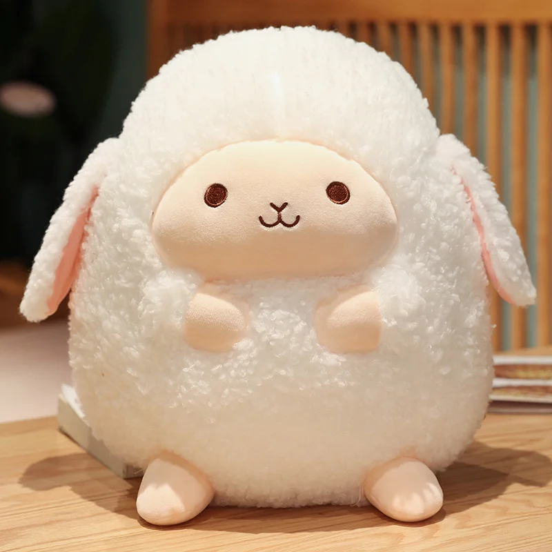 Stuffed Animal Pillow Cartoon Round Ball Sheep Plush Toy Lovely Kids Birthyday Gift Stuffed Animal Pillow Cartoon Round Ball Sheep Plush Toy Lovely Kids Birthyday Gift