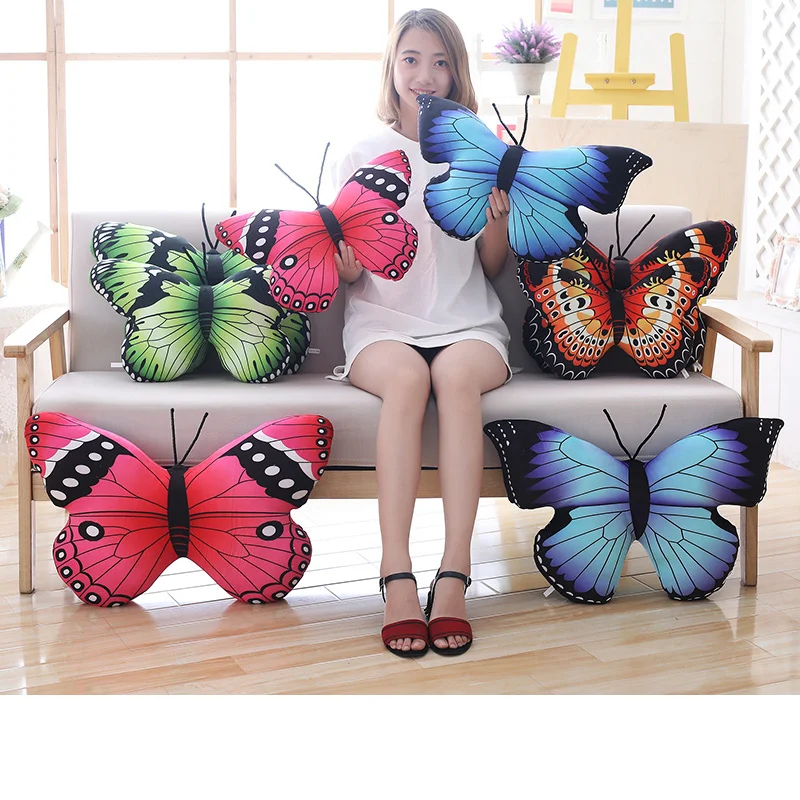 Simulation Soft Butterfly Plush Pillow Toy Stuffed Animals Butterfly Plush Kids Toys Cushion Home Decoration Girl Birthday Gifts Simulation Soft Butterfly Plush Pillow Toy Stuffed Animals Butterfly Plush Kids Toys Cushion Home Decoration Girl Birthday Gifts