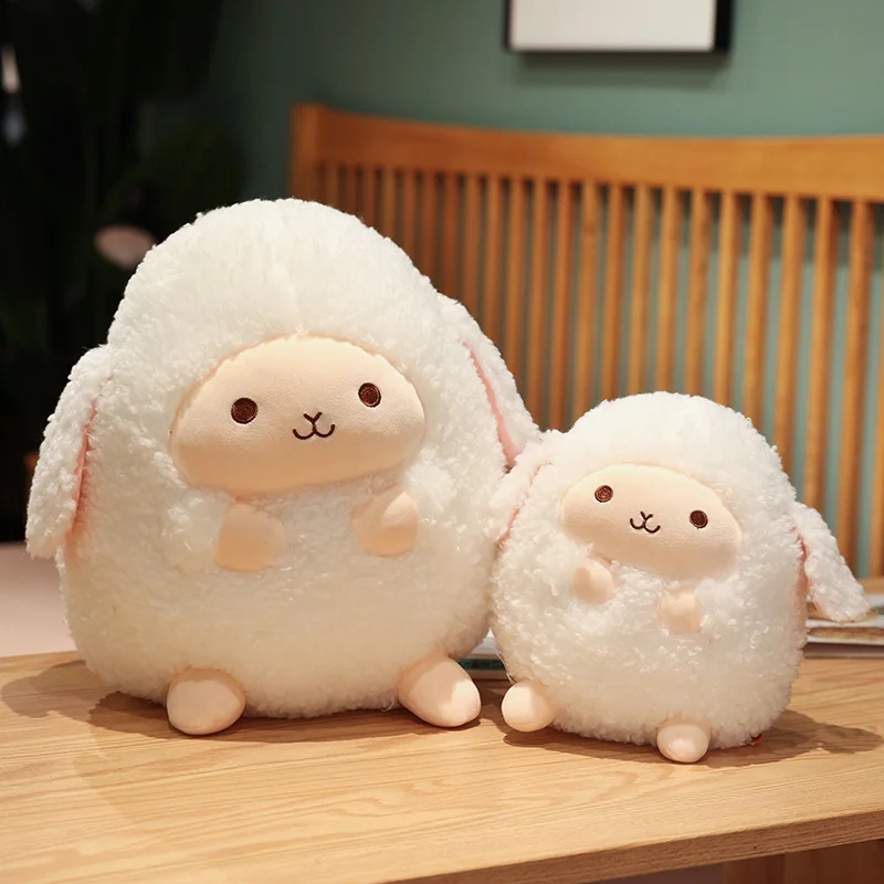 Stuffed Animal Pillow Cartoon Round Ball Sheep Plush Toy Lovely Kids Birthyday Gift Stuffed Animal Pillow Cartoon Round Ball Sheep Plush Toy Lovely Kids Birthyday Gift