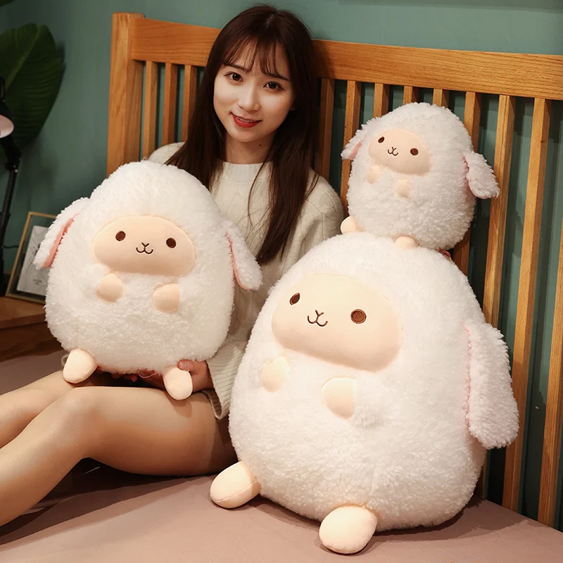 Stuffed Animal Pillow Cartoon Round Ball Sheep Plush Toy Lovely Kids Birthyday Gift Stuffed Animal Pillow Cartoon Round Ball Sheep Plush Toy Lovely Kids Birthyday Gift