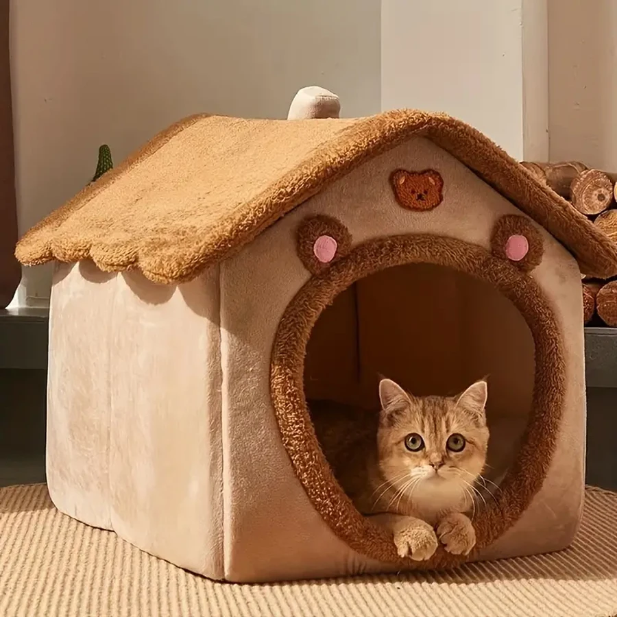 Foldable Pet House Removable Washable Cat House Puppy Cave Sofa Pet Bed House for Extra Small Dogs and Small and Medium Cats Foldable Pet House Removable Washable Cat House Puppy Cave Sofa Pet Bed House for Extra Small Dogs and Small and Medium Cats