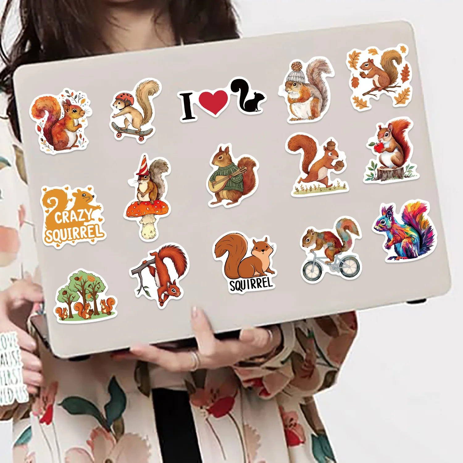 50pcs Squirrel Series Cartoon Cute Waterproof Sticker Skateboarding Snowboard Decorative Mobile Phone Retro Vinyl Sticker 50pcs Squirrel Series Cartoon Cute Waterproof Sticker Skateboarding Snowboard Decorative Mobile Phone Retro Vinyl Sticker