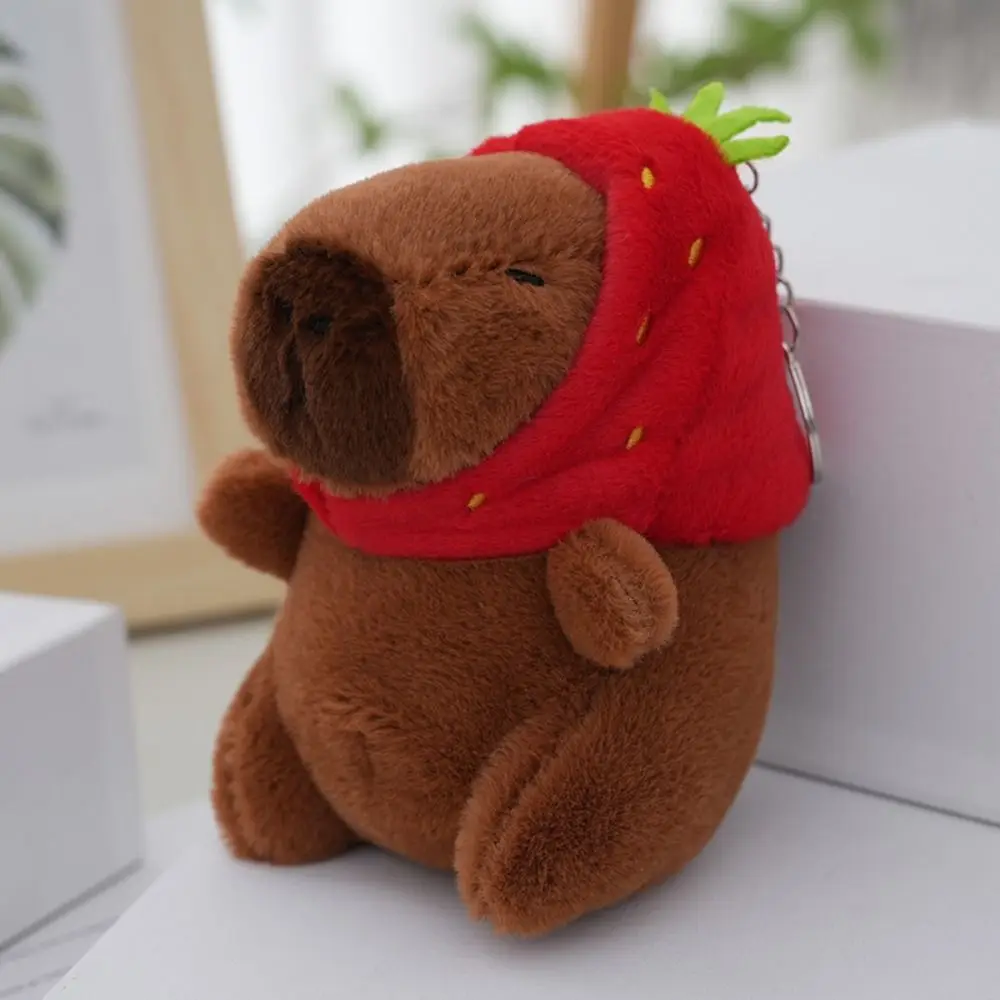 Cute Multicolor Plush Capybara Keychain Toy Cartoon Capybara Headgear Capybara Doll Accessories Guinea Pig Fluffty Animal Doll Cute Multicolor Plush Capybara Keychain Toy Cartoon Capybara Headgear Capybara Doll Accessories Guinea Pig Fluffty Animal Doll