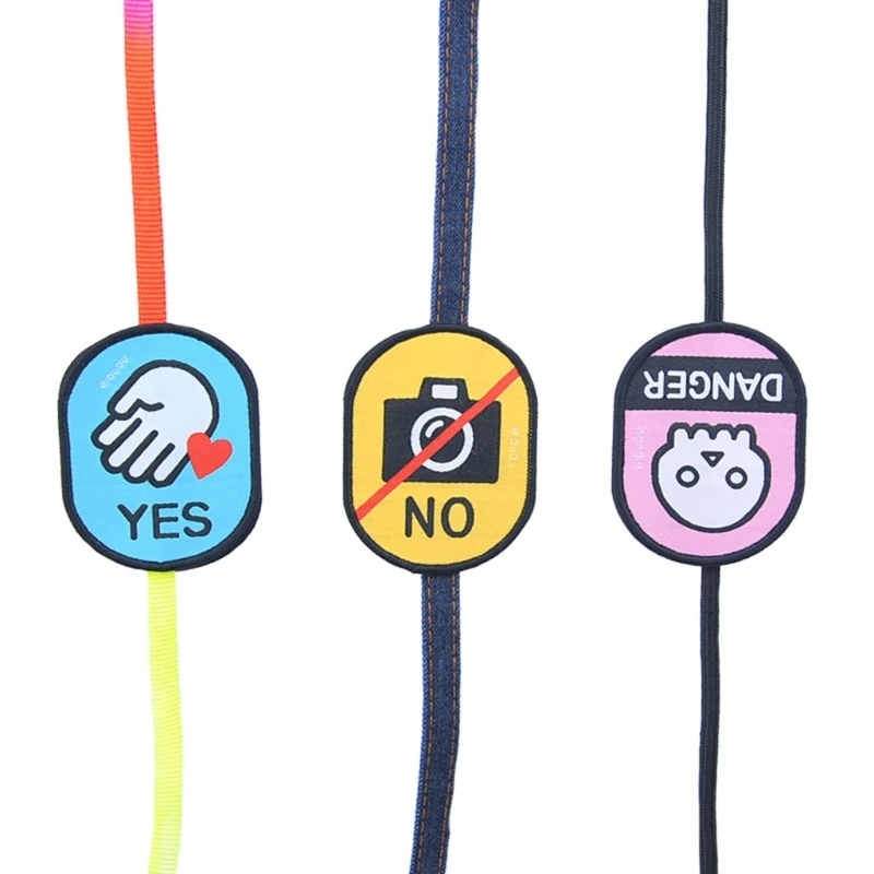 Pet Social Identification Labels Tear Resistant Dog Social Recognition Decals for Enthusiasts Easily Apply for Dress Up