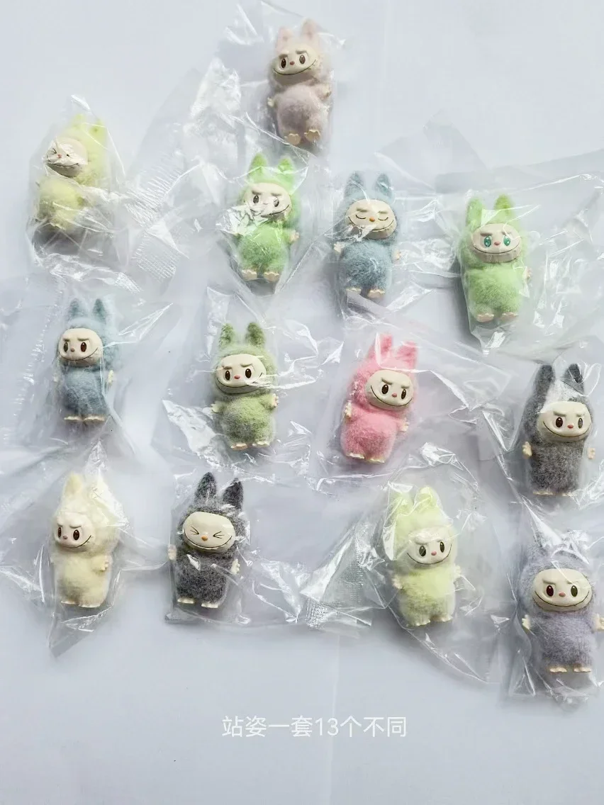 3cm Labubu Doll Cute Toys Standing and Sitting Posture  Desktop Decoration Model Ornaments Christmas Gifts Randomly Send