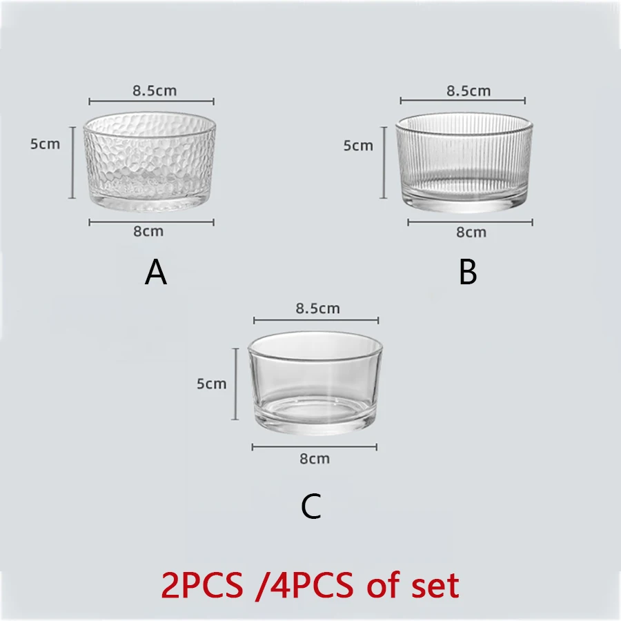 4pcs Clear Glass Mini Bowls Set Kitchen Desserts Bowl Home Dips Sauces Pudding Fruit Charcuterie Boards Bowls For Meal Prep 4pcs Clear Glass Mini Bowls Set Kitchen Desserts Bowl Home Dips Sauces Pudding Fruit Charcuterie Boards Bowls For Meal Prep