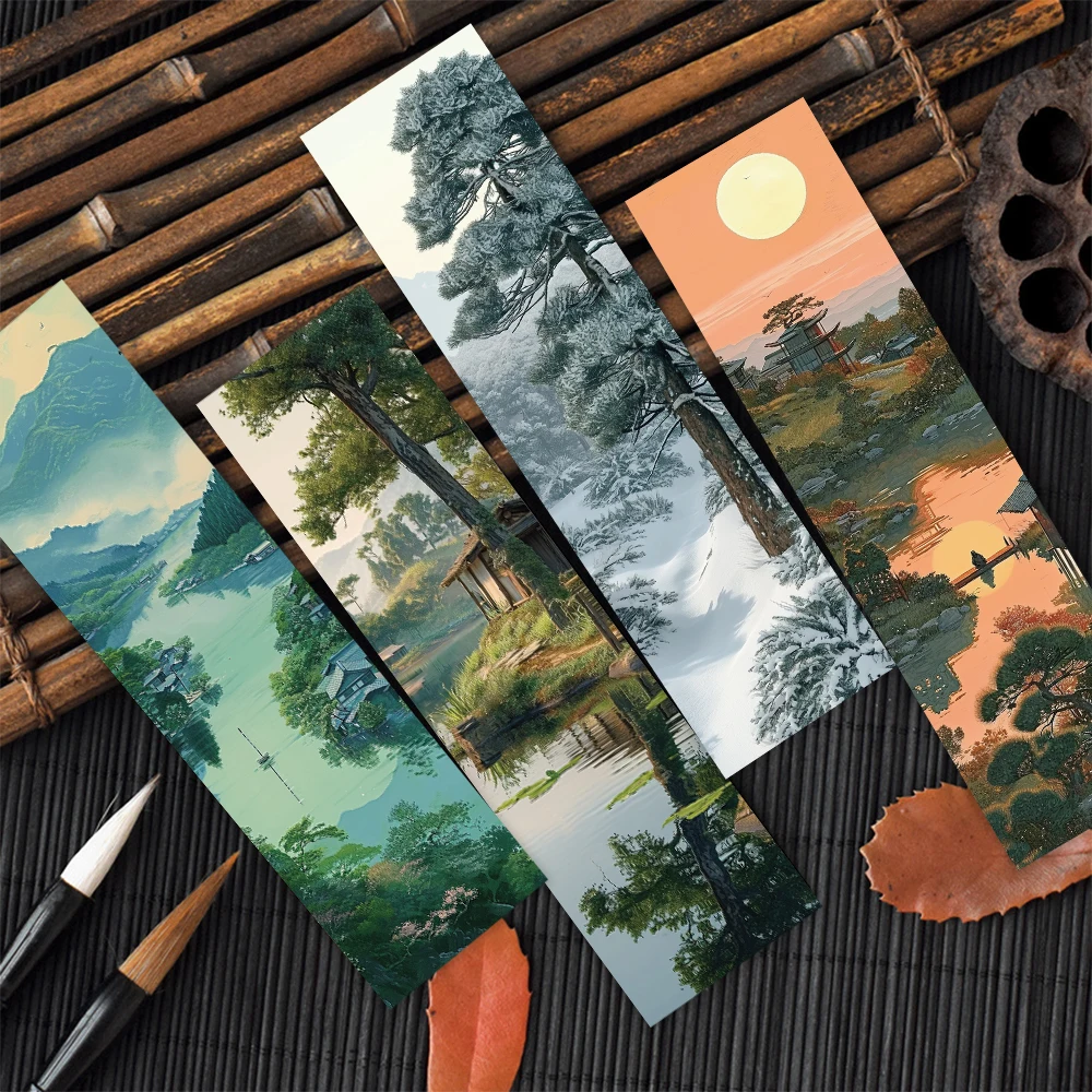 30pcs Chinese Style Landscape Bookmark Decoration Card Reading Pages Books Annotated School Stationary Supplies Creative Gifts 30pcs Chinese Style Landscape Bookmark Decoration Card Reading Pages Books Annotated School Stationary Supplies Creative Gifts