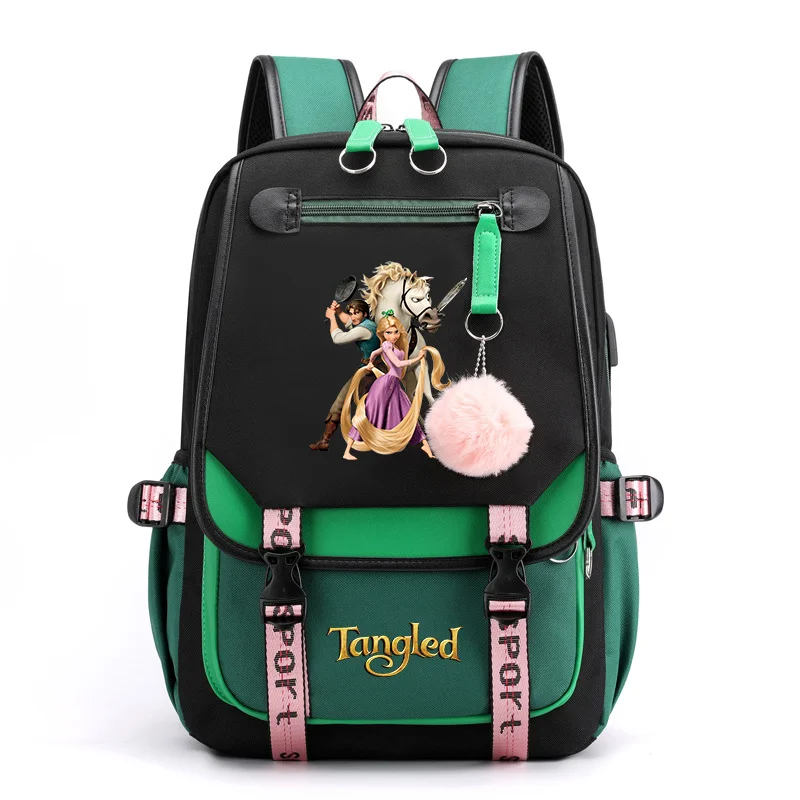 Tangled Rapunzel Princess Backpacks Teenager USB Charging Laptop Backpack Women Men Rucksack Travel Bag Mochila Tangled Rapunzel Princess Backpacks Teenager USB Charging Laptop Backpack Women Men Rucksack Travel Bag Mochila
