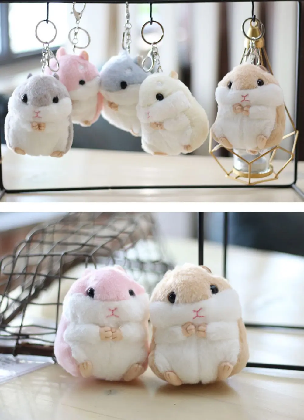 Plush Toys Animal Children toys key chain Stuffed 10cm Hamster pendant Kawaii Dolls Kids Child Christmas Gifts bag Doll For baby Plush Toys Animal Children toys key chain Stuffed 10cm Hamster pendant Kawaii Dolls Kids Child Christmas Gifts bag Doll For baby
