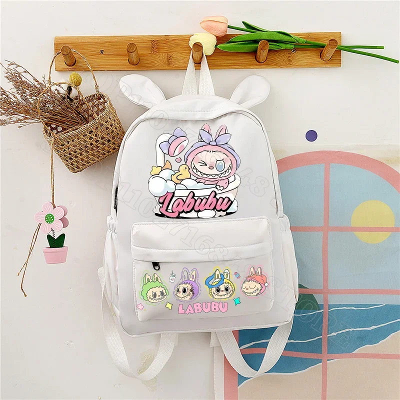 Labubu Cute Backpack Women Bags Men Cartoon Anime Graphic Print Schoolbags Large Capacity Portable Backpacks Birthday Party Gift Labubu Cute Backpack Women Bags Men Cartoon Anime Graphic Print Schoolbags Large Capacity Portable Backpacks Birthday Party Gift