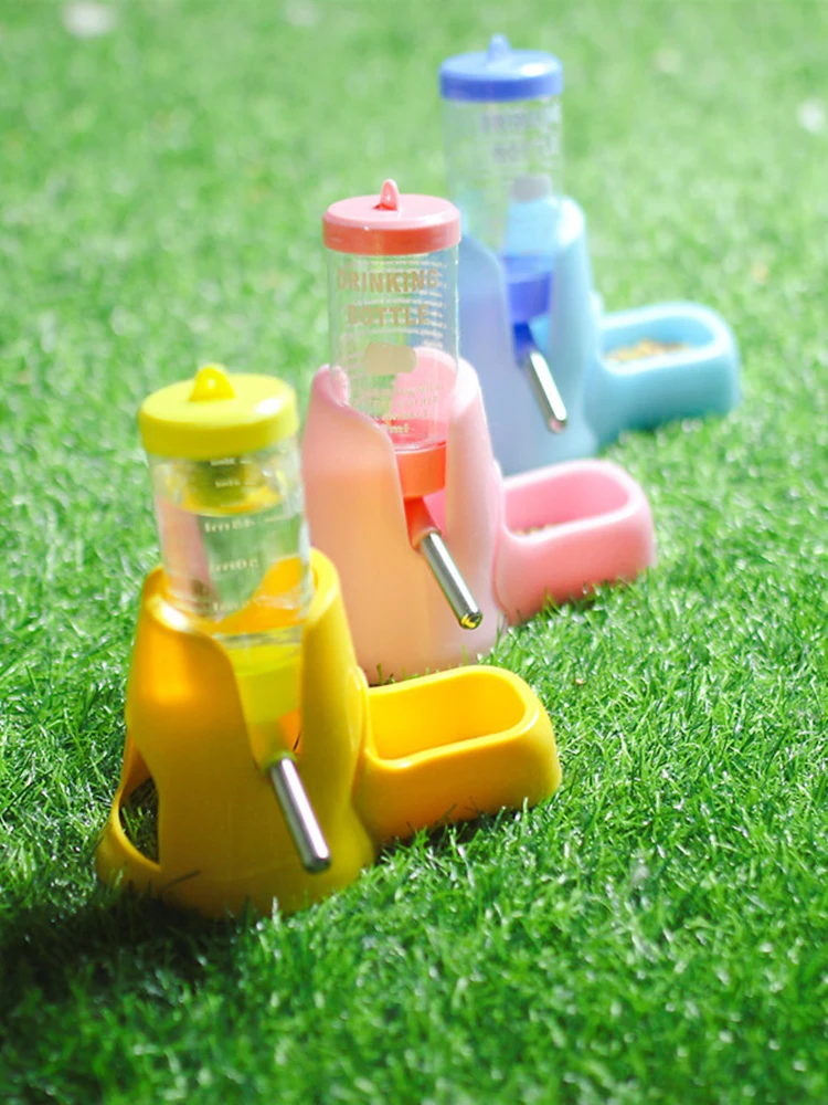 1PC Automatic Water Bottle Drinking Feeder Dispenser Bottle 80ML with Food Feeder Station bowl Pet Container for Small Animals 1PC Automatic Water Bottle Drinking Feeder Dispenser Bottle 80ML with Food Feeder Station bowl Pet Container for Small Animals
