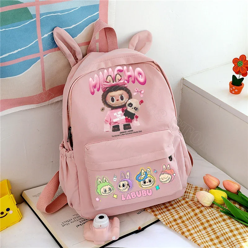 Labubu Cute Backpack Women Bags Men Cartoon Anime Graphic Print Schoolbags Large Capacity Portable Backpacks Birthday Party Gift Labubu Cute Backpack Women Bags Men Cartoon Anime Graphic Print Schoolbags Large Capacity Portable Backpacks Birthday Party Gift