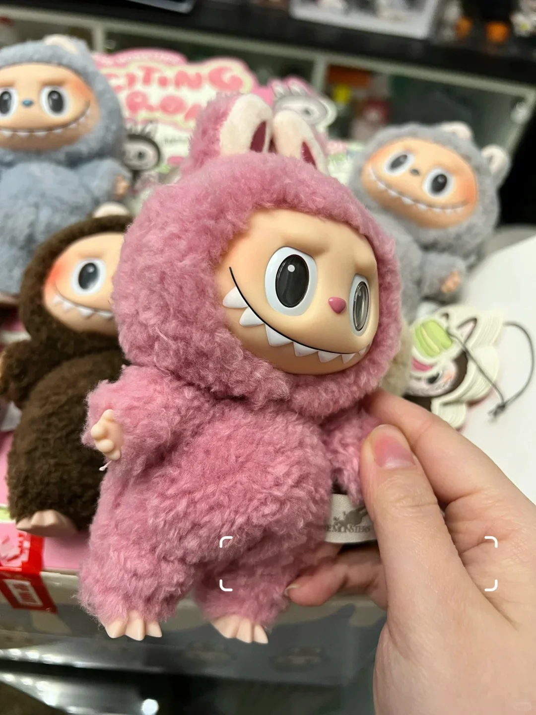 Labubu The Monsters Sit-Down Party First and Second Generation Series Vinyl Keychain Pendant Plush Dolls Replica Birthday Gift