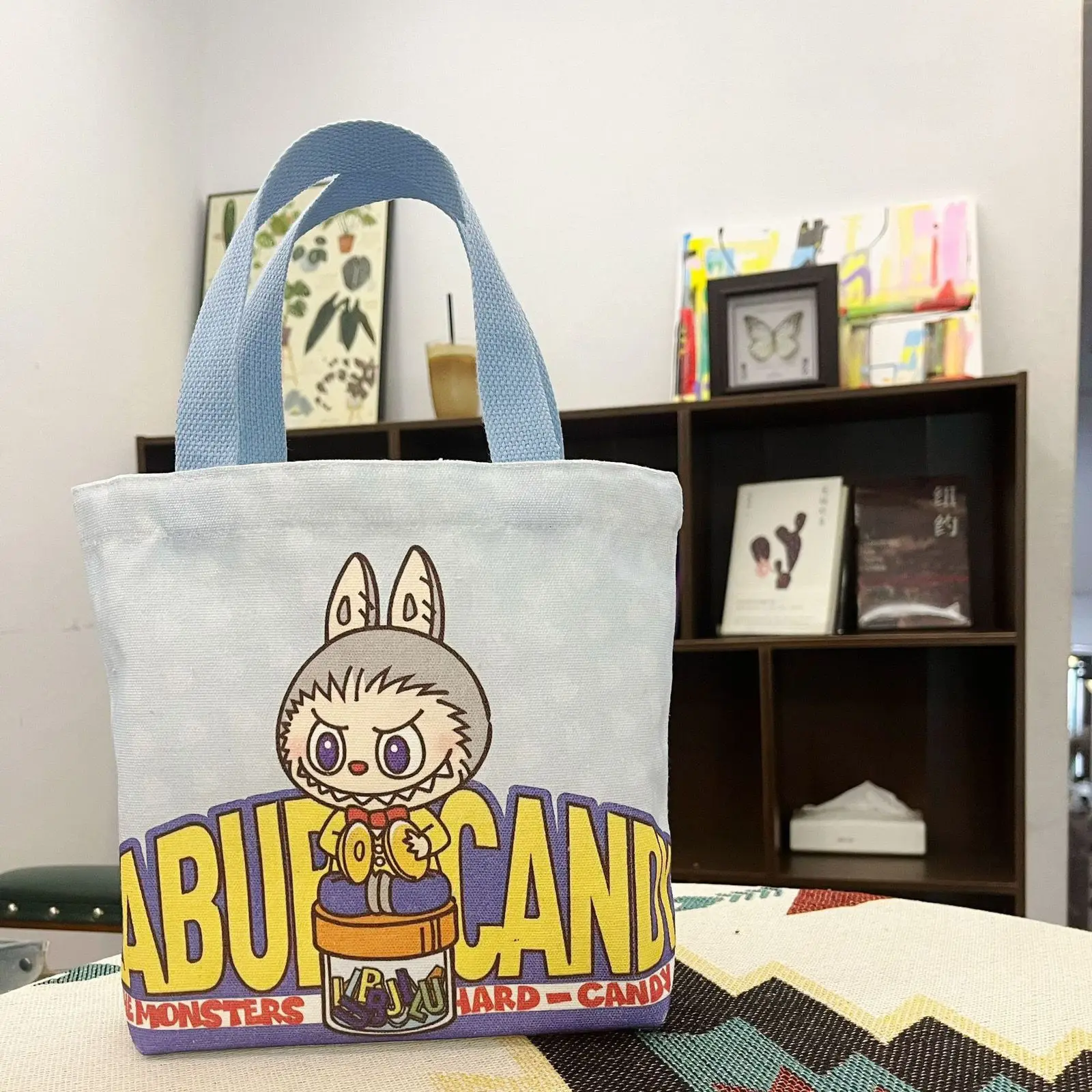 New Labubu Lunchbox Bag Canvas Tote Portable Fashion Large Capacity Tote Bento Bag Go To Work Lunch Bag New Labubu Lunchbox Bag Canvas Tote Portable Fashion Large Capacity Tote Bento Bag Go To Work Lunch Bag