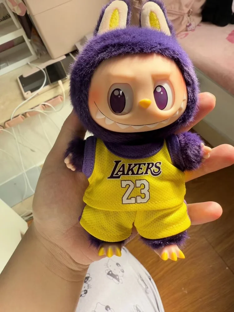 Labuibu Only Selling Clothes 17cm First Second Generation Labubu Basketball Clothes Cute Doll Decoration Handmade Doll Clothes Labuibu Only Selling Clothes 17cm First Second Generation Labubu Basketball Clothes Cute Doll Decoration Handmade Doll Clothes