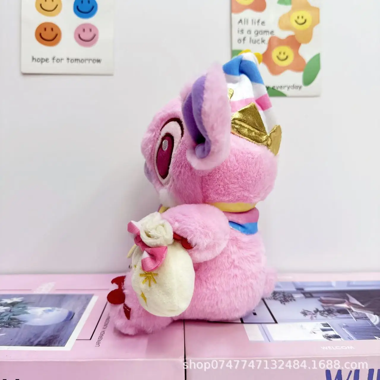 New 22cm Cute Cartoon Stitch Plush Toy 8 Inch Cute Funny Stitch Doll Drag Stitch Capybara Children'S Toy Doll Birthday Gift